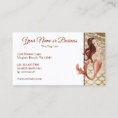 2 Foto mooi zeemeermin in Roos Gold Beach Visitekaartje (Voorkant)