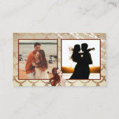 2 Foto mooi zeemeermin in Roos Gold Beach Visitekaartje (Achterkant)