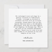 2 Foto Net Getrouwd Moderne Script Hart Trouwen Aankondiging (Achterkant)