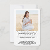 2 Foto Nieuw Adres Eenvoudig Afstuderen Typografie Bedankkaart (Achterkant)