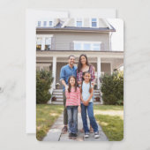 2 Foto Nieuw adres String Lights Pine & Wood Feestdagenkaart (Achterkant)