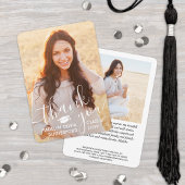 2 Foto Nieuw Adres Wit Typografie Afstuderen Bedankkaart