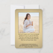 2 Foto nieuw adres zwart & Gold Script-Afstuderen Bedankkaart (Achterkant)