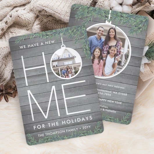 2 Foto Nieuw Huis Adres Modern Hout & Grenen Verhu Feestdagenkaart