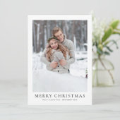 2 foto Pas getrouwd Eerste getrouwde kerst Kaart (Staand voorkant)