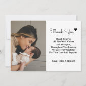 2 foto pasgeborenen welkom geboorteaankondiging aankondiging (Achterkant)