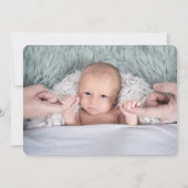 2 Foto peetouders Moderne doop of doop Bedankkaart (Achterkant)