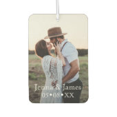 2 Foto personaliseren maakt het uniek Jubileum Luchtverfrisser (Voorkant)