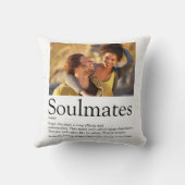 2 Foto Persoonlijke Definitie van Soulmates Kussen (Achterkant)