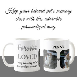 2 Foto Pet Loss Keepsake Pet Memorial grijs Koffiemok