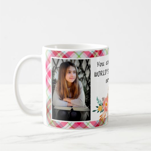 2 Foto Pink Pset Floral World's Best Mam Koffiemok (Links)