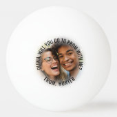 2 Foto Prom of HOCO Voorstel Cute Promposous Idee Pingpongbal (Achterkant)