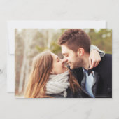 2 Foto  Red Truck Winter Kerstmis Save The Date (Achterkant)