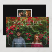 2 Foto | Romantic Doodles Wedding Save the Date (Voorkant / Achterkant)