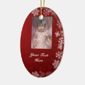 2 Foto-/rood- en blauw-zijversiering Keramisch Ornament (Links)