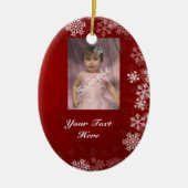 2 Foto-/rood- en blauw-zijversiering Keramisch Ornament (Voorkant)