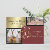 2 FOTO Save the Date Bourgondië Kaart (Staand voorkant)