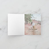 2 Foto Save the Date Wedding Invitation Aankondiging (Binnen)