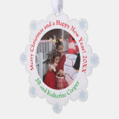 2 Foto Schattige & Betaalbaar Kerstboom Ornament Kaart (Links)