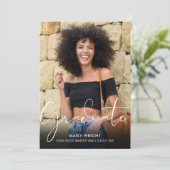 2 Foto Script Afgestudeerd Afstuderen Aankondiging (Staand voorkant)