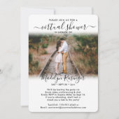 2 Foto Script Virtuele Lange Afstand Bruidsfeest Kaart (Voorkant)