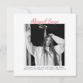 2 Foto Simple Modern Minimalist Square Afstuderen Aankondiging (Achterkant)