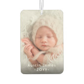 2 Foto Simple Moderne White Text Overlay Family Luchtverfrisser (Achterkant)