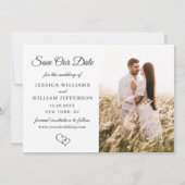 2 Foto Simply Elegant Wedding Save The Date (Achterkant)