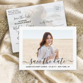 2 Foto Sweet 16th Birthday Script Save the Date Aankondigingskaart