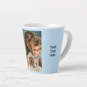 2 foto tekst toevoegen wit blauw latte mok (Rechterhoek)