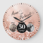 2 Foto "Toen en Nu" Bruiloft Jubileum Grote Klok (Voorkant)