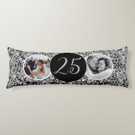 2 Foto Toen en Nu Bruiloft Jubileum Lichaamskussen