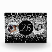 2 foto toen en nu zilveren bruiloft Jubileum (Voorkant)