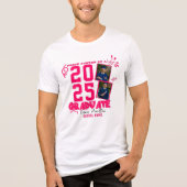 2 Foto Trots Familie Gepersonaliseerd Afstuderen Tri-Blend Shirt (Voorkant)