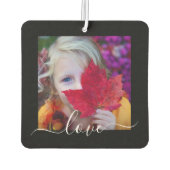 2 Foto van Air Freshener Sjabloon Love Text Black Luchtverfrisser (Achterkant)