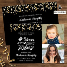 2 Foto van Birthday Black Gold YEARS