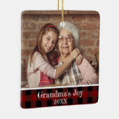 2 Foto van Grandma's Joy Red Buffalo Pset Keramisch Ornament (Rechts)