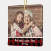 2 Foto van Grandma's Joy Red Buffalo Pset Keramisch Ornament (Links)