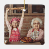 2 Foto van Grandma's Joy Red Buffalo Pset Keramisch Ornament (Achterkant)