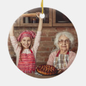 2 Foto van Grandma's Joy Red Buffalo Pset Keramisch Ornament (Achterkant)