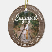 2 Foto van ons eerste kerstcadeautje met bijtend f Keramisch Ornament (Links)