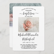 2 Foto Virtual Baptism Christening Boy of Girl