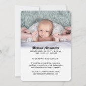 2 Foto Virtual Baptism Christening Boy of Girl Kaart (Achterkant)