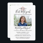 2 Foto Virtual Bat Mitzvah Modern Pink Rose Gold Kaart<br><div class="desc">Of vrienden en familie nu bezig zijn met sociale afstanden of gewoon ver weg wonen, maak online contact met hen met een virtuele bat mitzvah-ceremonie en een drive-by-viering. Deze stijlvolle moderne uitnodiging maakt het mogelijk om 2 foto's te delen en gasten uit te nodigen voor een online evenement over lange...</div>