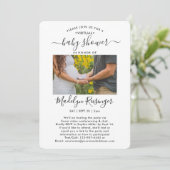 2 Foto Virtual Long Distance Baby shower door Mail Kaart (Staand voorkant)