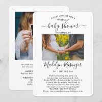 2 Foto Virtual Long Distance Baby shower door Mail