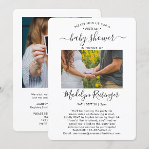 2 Foto Virtual Long Distance Baby shower door Mail Kaart