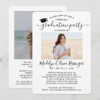 2 Foto Virtueel Graduation Party Modern Script