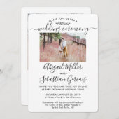 2 Foto virtuele bruiloft Livestream lange afstand Kaart (Voorkant / Achterkant)