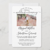 2 Foto virtuele bruiloft Livestream lange afstand Kaart (Voorkant)